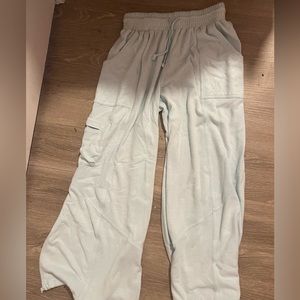Light blue Urban Outfitters wide leg sweatpants